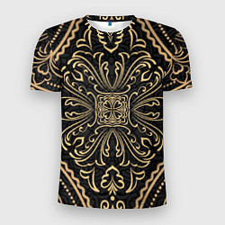 Футболка спортивная мужская Орнамент славянский позолота, цвет: 3D-принт