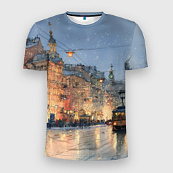 Футболка спортивная мужская Вечер Санкт-Петербурга, цвет: 3D-принт