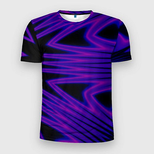 Мужская спорт-футболка Color neon blue / 3D-принт – фото 1