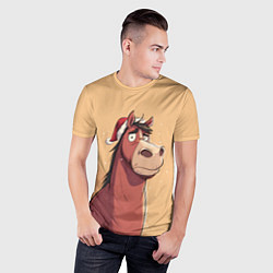 Футболка спортивная мужская Уставшая за год лошадка, цвет: 3D-принт — фото 2