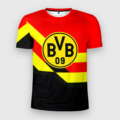 Мужская спорт-футболка Borussia геомтерия спорт / 3D-принт – фото 1