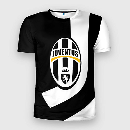 Мужская спорт-футболка Ювентус полосы спорт линии / 3D-принт – фото 1