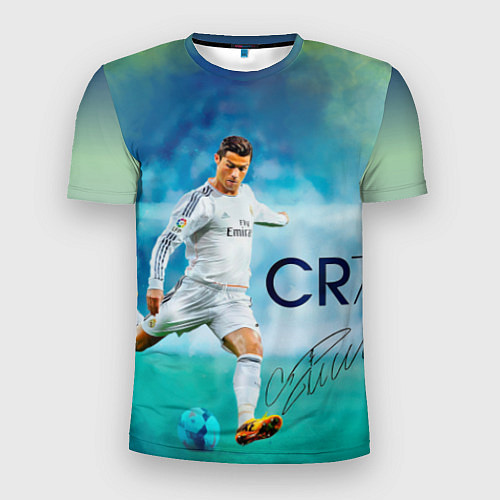 Мужская спорт-футболка CR Ronaldo / 3D-принт – фото 1