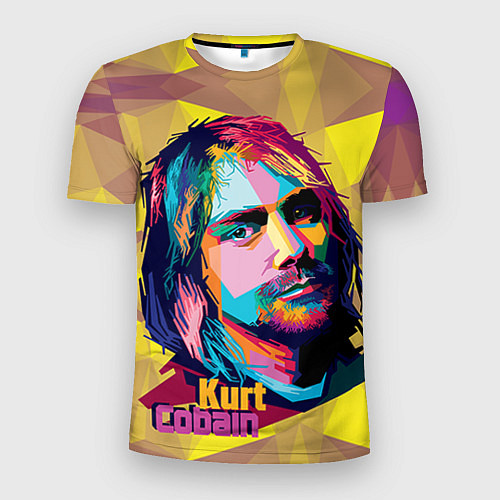 Мужская спорт-футболка Kurt Cobain: Abstraction / 3D-принт – фото 1
