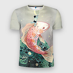 Мужская спорт-футболка Рыба