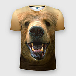 Футболка спортивная мужская Взгляд медведя, цвет: 3D-принт