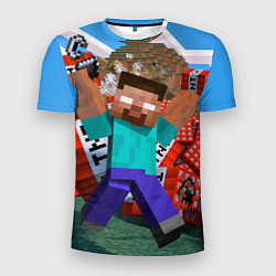 Мужская спорт-футболка Minecraft Man
