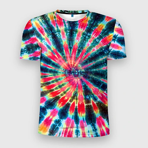 Мужская спорт-футболка Tie dye / 3D-принт – фото 1