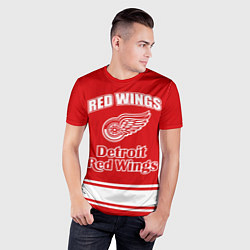 Футболка спортивная мужская Detroit red wings, цвет: 3D-принт — фото 2
