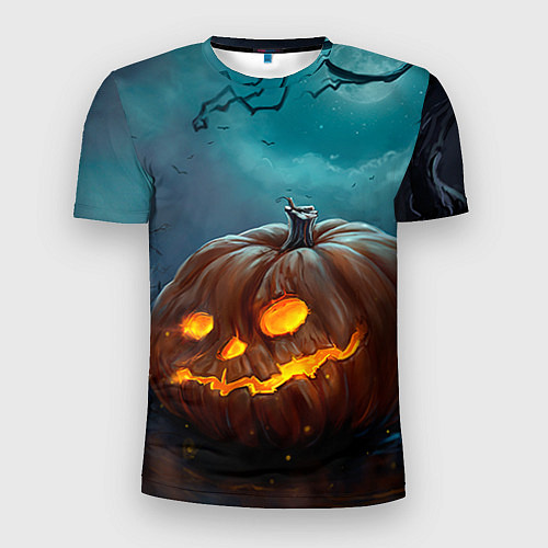 Мужская спорт-футболка Тыква / 3D-принт – фото 1
