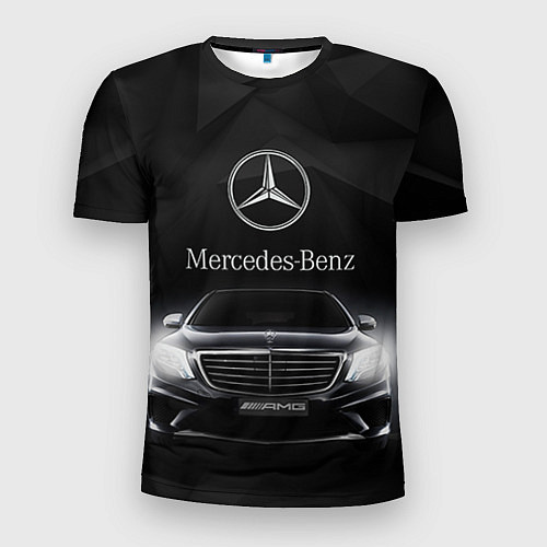 Мужская спорт-футболка Mercedes / 3D-принт – фото 1