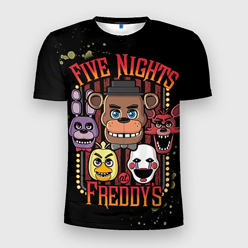 Мужская спорт-футболка Five Nights At Freddy's / 3D-принт – фото 1
