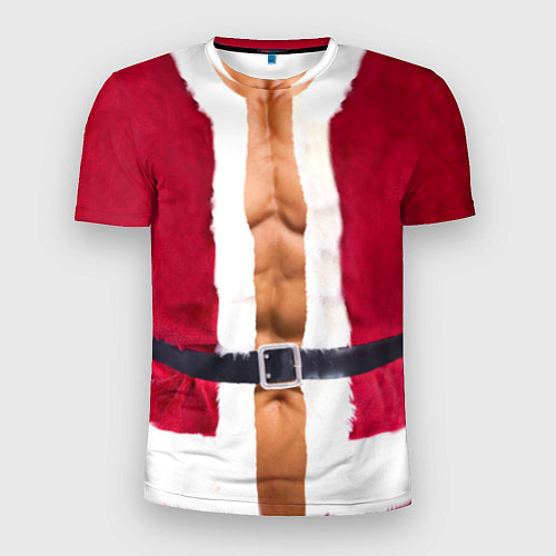 Мужская спорт-футболка Костюм Деда Мороза / 3D-принт – фото 1