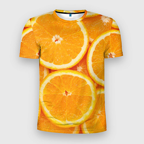Мужская спорт-футболка Апельсинчик / 3D-принт – фото 1