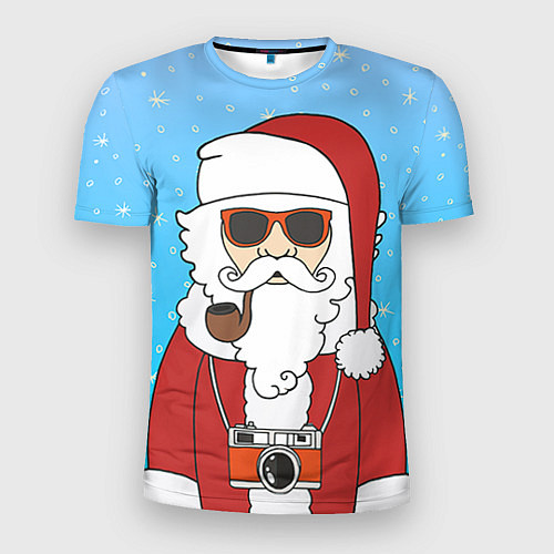 Мужская спорт-футболка Дед мороз / 3D-принт – фото 1
