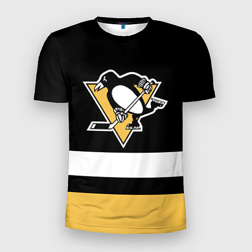 Мужская спорт-футболка Pittsburgh Penguins: Black / 3D-принт – фото 1
