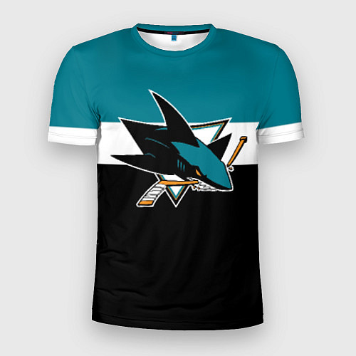 Мужская спорт-футболка San Jose Sharks / 3D-принт – фото 1