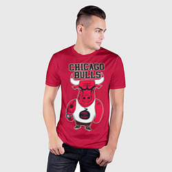 Футболка спортивная мужская Chicago bulls, цвет: 3D-принт — фото 2