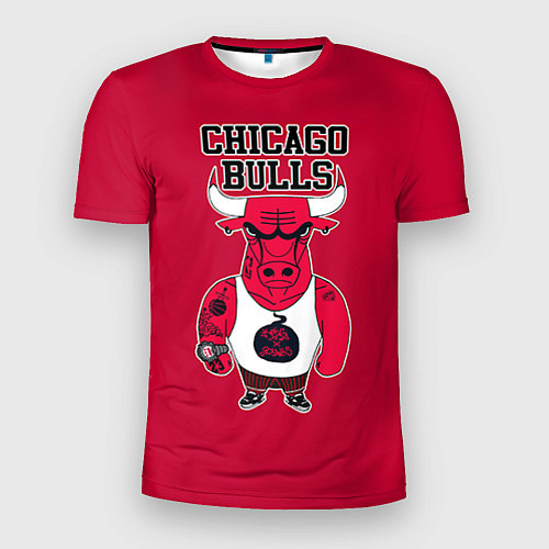 Мужская спорт-футболка Chicago bulls / 3D-принт – фото 1