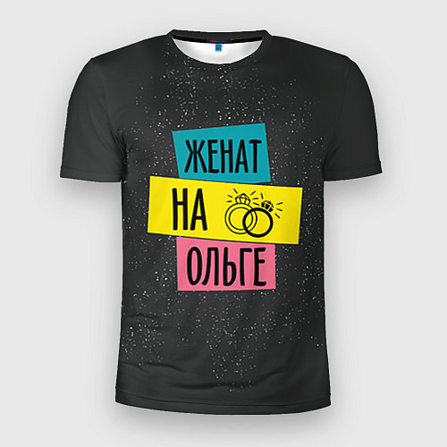 Мужская спорт-футболка Женя Ольга / 3D-принт – фото 1