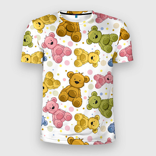 Мужская спорт-футболка Любимые медвежата / 3D-принт – фото 1