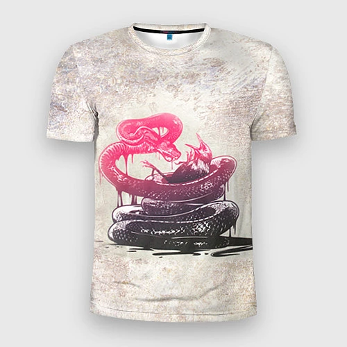 Мужская спорт-футболка Three Days Grace: Acid snake / 3D-принт – фото 1