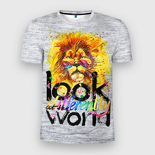 Мужская спорт-футболка Funny Lion / 3D-принт – фото 1