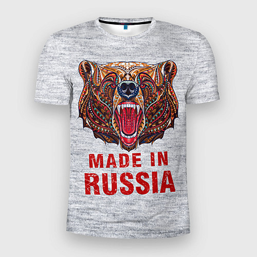 Мужская спорт-футболка Bear: Made in Russia / 3D-принт – фото 1