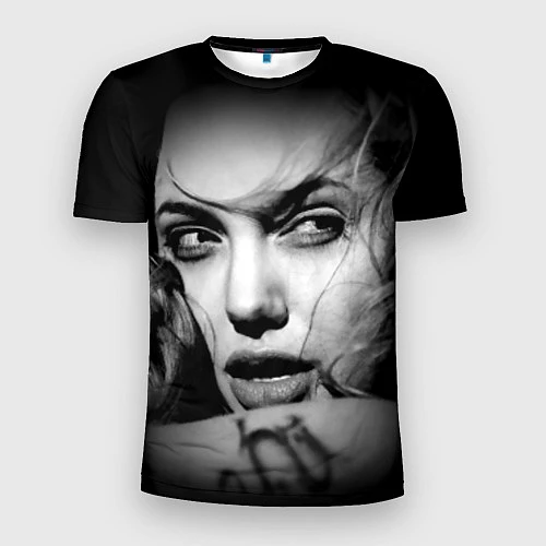 Мужская спорт-футболка Глаза Джоли / 3D-принт – фото 1