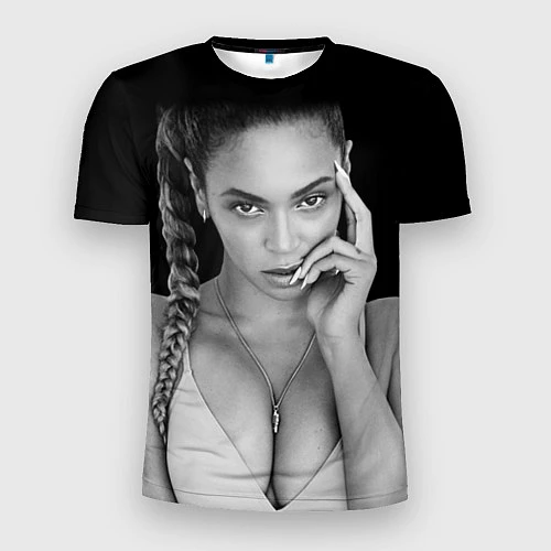 Мужская спорт-футболка Beyonce Eyes / 3D-принт – фото 1