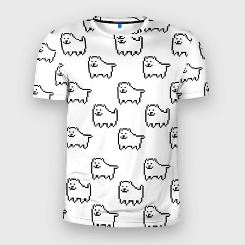 Мужская спорт-футболка Undertale Annoying dog white / 3D-принт – фото 1