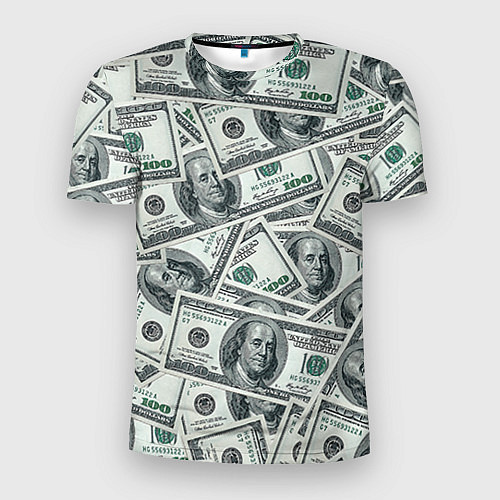 Мужская спорт-футболка Банкноты / 3D-принт – фото 1
