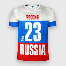 Футболка спортивная мужская Russia: from 23, цвет: 3D-принт