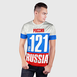 Футболка спортивная мужская Russia: from 121, цвет: 3D-принт — фото 2