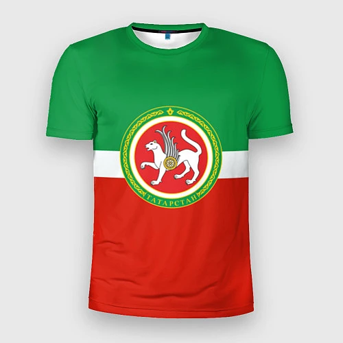 Мужская спорт-футболка Татарстан: флаг / 3D-принт – фото 1