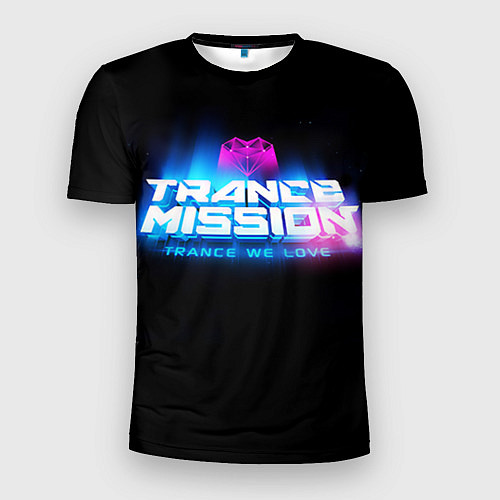 Мужская спорт-футболка Trancemission: Trance we love / 3D-принт – фото 1