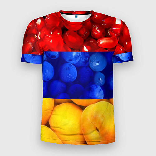 Мужская спорт-футболка Флаг Армении / 3D-принт – фото 1