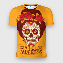 Мужская спорт-футболка Мексиканский череп