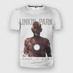 Футболка спортивная мужская Linkin Park: Burn it down, цвет: 3D-принт