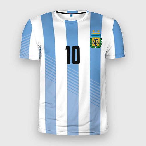 Мужская спорт-футболка Месси - сборная Аргентины / 3D-принт – фото 1