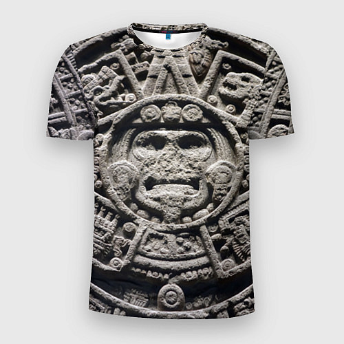 Мужская спорт-футболка Календарь ацтеков / 3D-принт – фото 1
