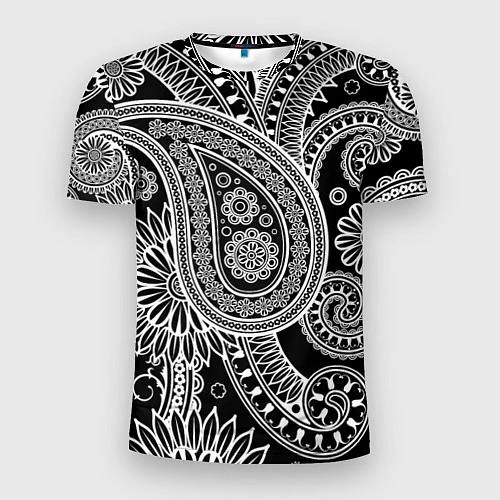 Мужская спорт-футболка Paisley / 3D-принт – фото 1