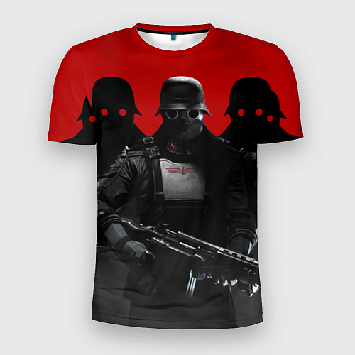 Мужская спорт-футболка Wolfenstein Soldiers / 3D-принт – фото 1
