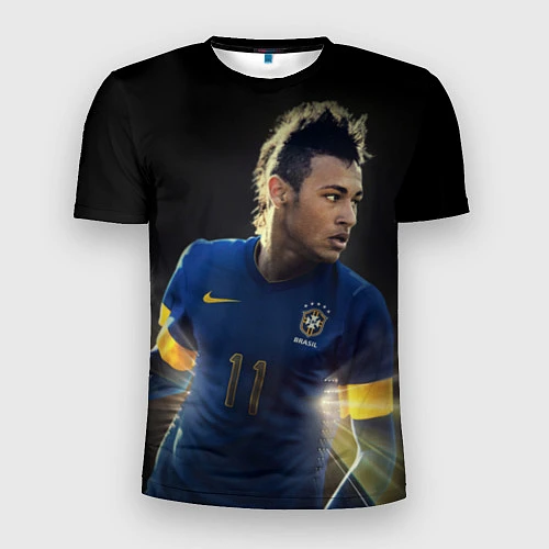 Мужская спорт-футболка Neymar: Brasil Team / 3D-принт – фото 1