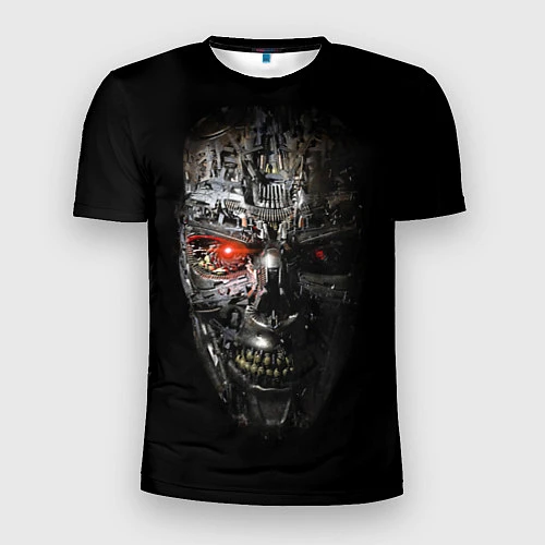 Мужская спорт-футболка Terminator Skull / 3D-принт – фото 1