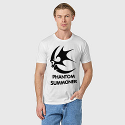Футболка хлопковая мужская Dark Elf Mage - Phantom Summoner, цвет: белый — фото 2