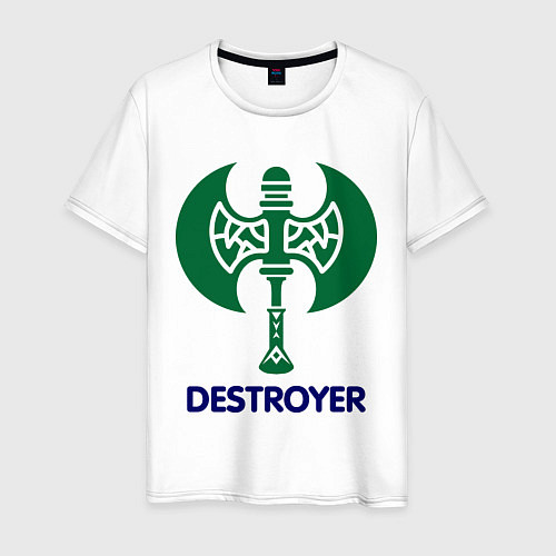 Мужская футболка Orc Fighter - Destroyer / Белый – фото 1