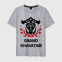 Футболка хлопковая мужская Orc Fighter - Grand Khavatari, цвет: меланж