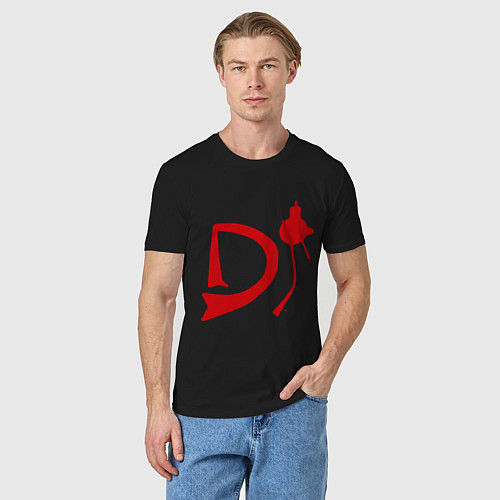 Мужская футболка DJ / Черный – фото 3