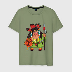 Мужская футболка Забавные Индейцы 8